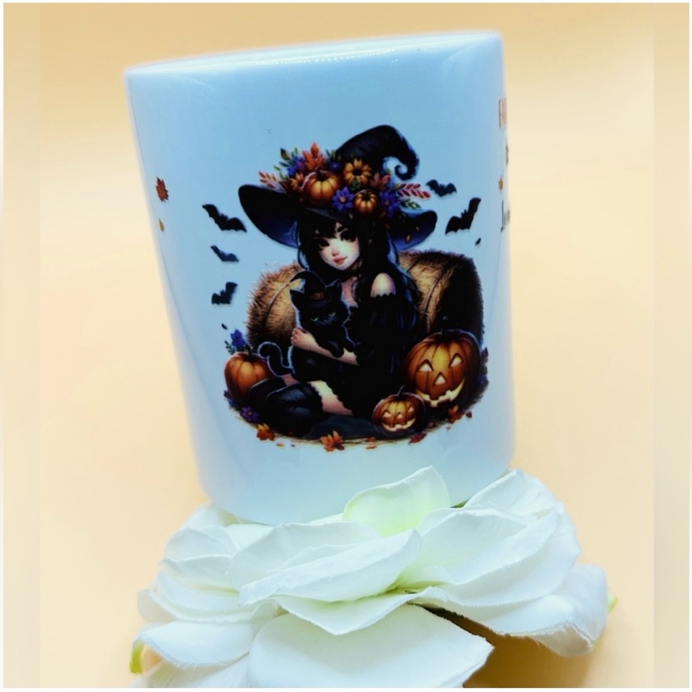 Witch Halloween Pumpkin Spooky  Holiday Coffee Mug 11.8 oz NEW!